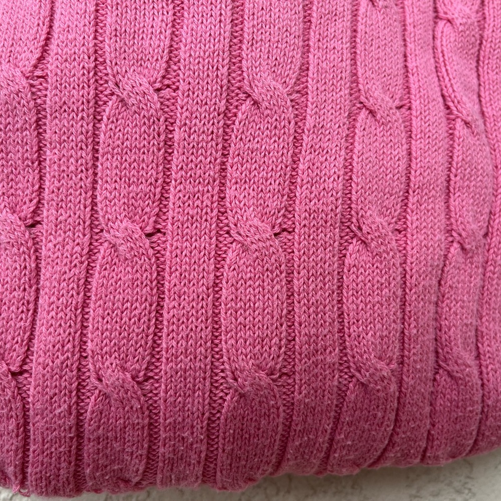 St Johns Bay pink cable-knit sweater, size S - Picture 6 of 6